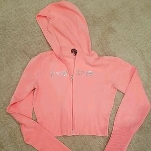 Bebe Crop Hooded Sweatshirt